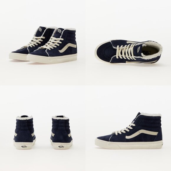VANS Sk8-Hi Cozy Hug Parisian Night Shoes Navy Men's 7.5 / Women's 9 NEW - Picture 9 of 9